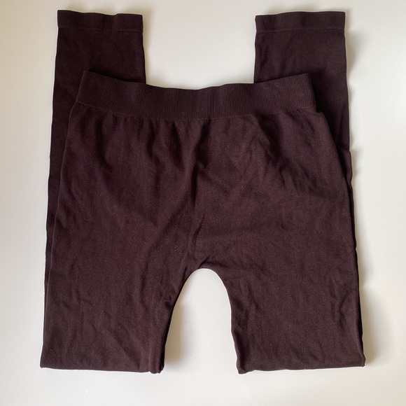 Active Plum Colored thicker Footless Tights or Lightweight Leggings S/M - Picture 8 of 9